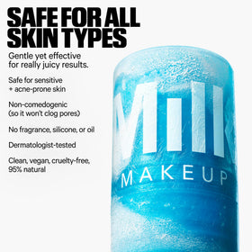 Milk Makeup stick held in hand for size comparison and travel-friendly benefit