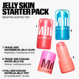 Milk Makeup Cooling Water Jelly Ice stick close-up showing cooling texture and soothing touch