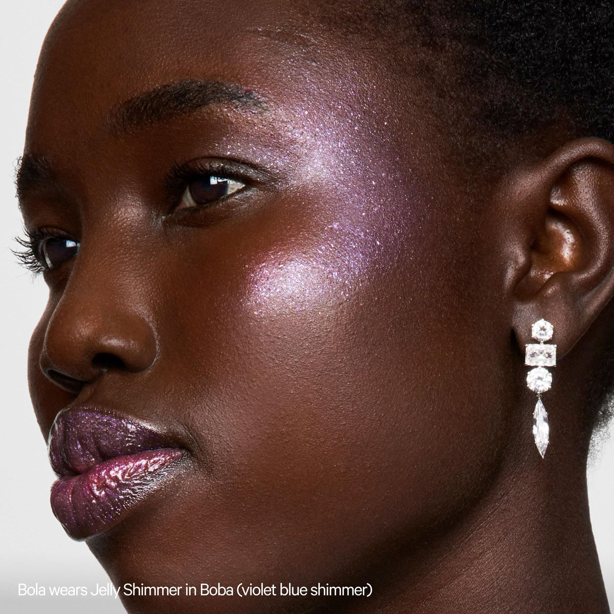 Milk Makeup applied on cheek demonstrating cooling glow and natural luminosity
