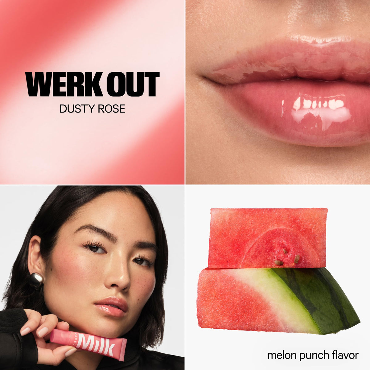Milk Makeup duo held in hand demonstrating full-size scale and travel convenience