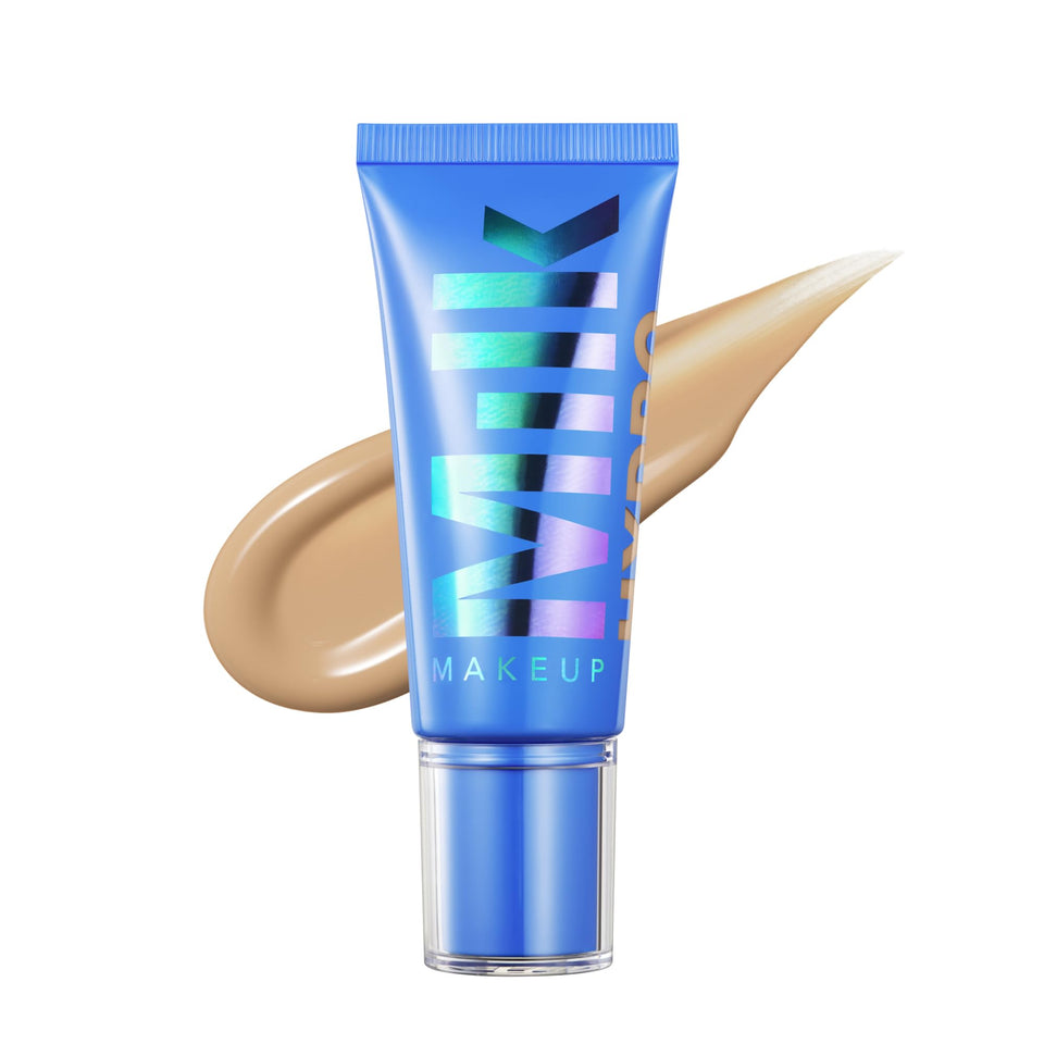 Milk Makeup front packaging showing compact tube and product name, highlights portability