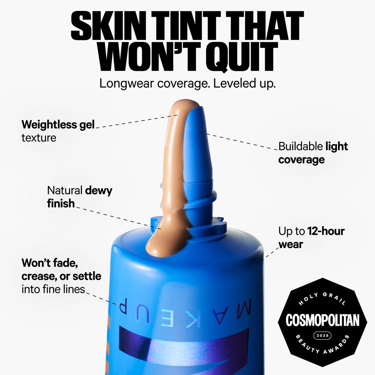 Milk Makeup gel tint texture close-up showing dewy gel consistency for lightweight hydration