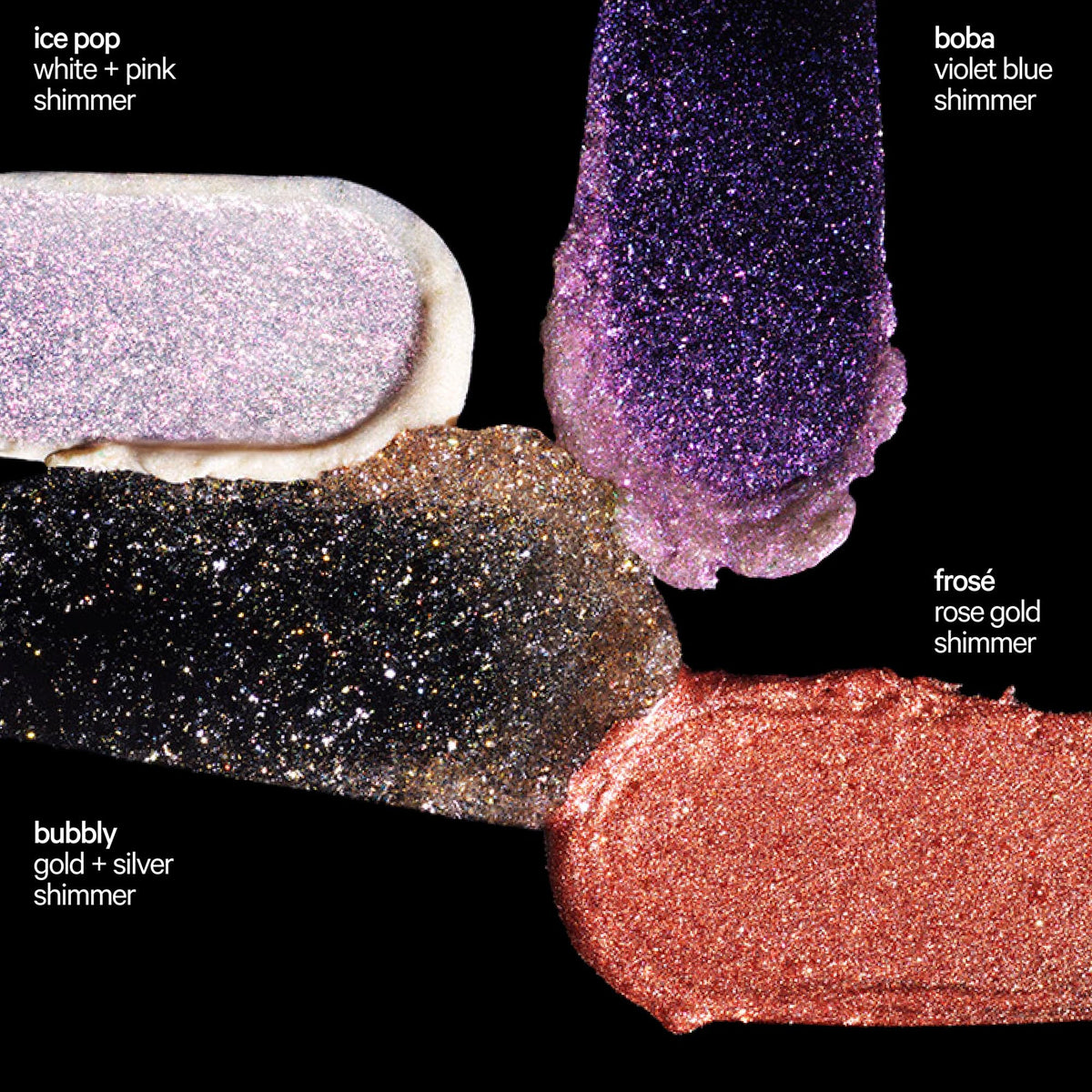 Milk Makeup arm swatch of Ice Pop showing buildable, luminous payoff benefit