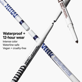 Milk Makeup Infinity smudger tip shown blending liner for easy smoky-effect benefit