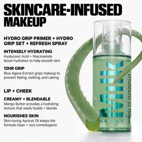 Milk Makeup hyaluronic acid ingredient focus image showing hydration support benefit
