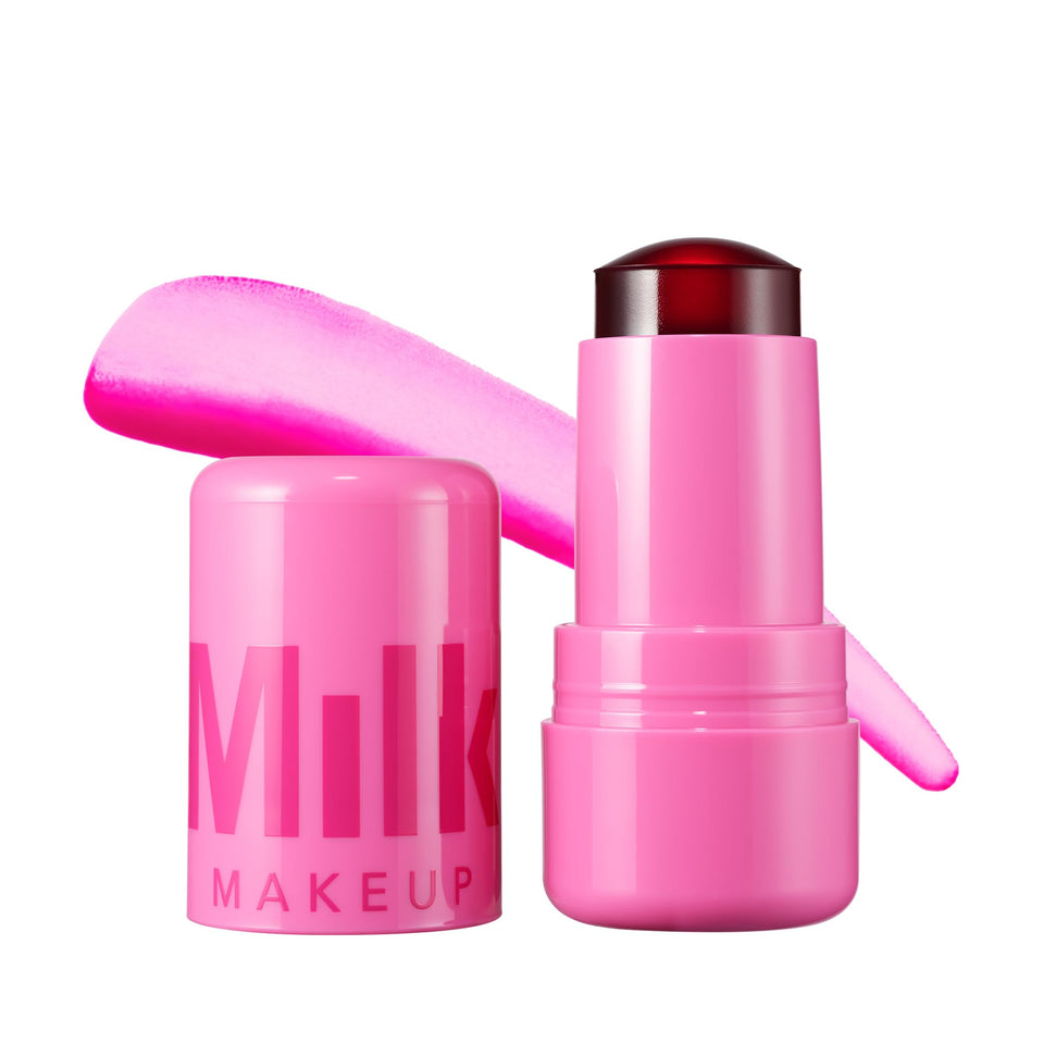 Milk Makeup front packaging showing Burst shade and compact design for easy travel