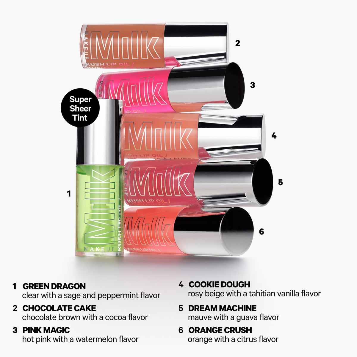 Milk Makeup KUSH open tube illustrating compact 0.18 oz size and travel-friendly design