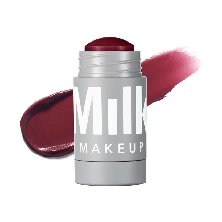 Milk Makeup front packaging showing Quickie deep plum for easy carry