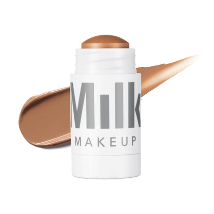 Milk Makeup front packaging showing matte bronzer stick and label for travel convenience