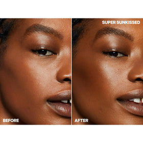 Milk Makeup matte bronzer swatch on arm demonstrating buildable matte warmth and true color payoff