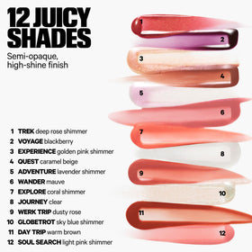 Milk Makeup flat-lay of 12 shade range showing buildable, versatile options