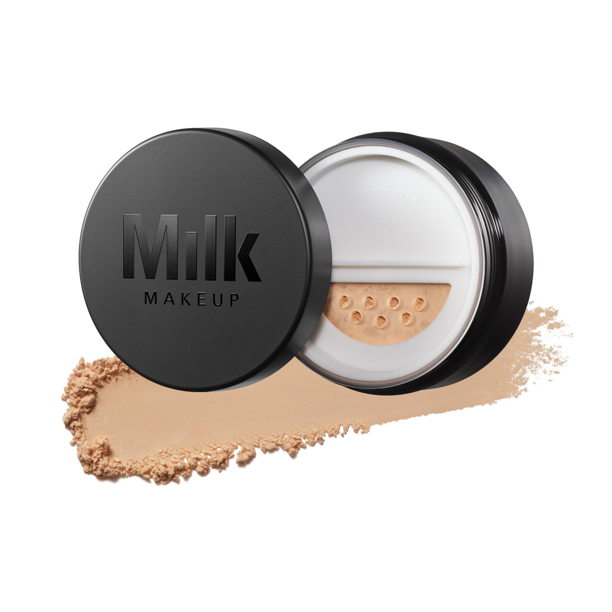 Milk Makeup front pan showing compact packaging and matte finish benefits