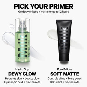 Milk Makeup ingredients flatlay emphasizing niacinamide and skin-calming benefits