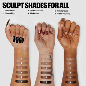 Milk Makeup Sculpt Stick nose contour detail illustrating precise cool-toned definition