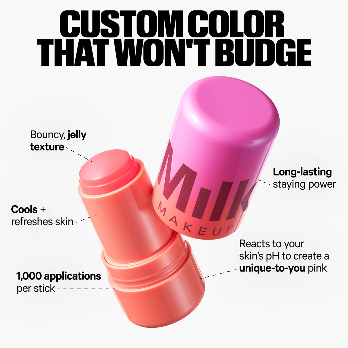 Milk Makeup serums and included makeup bag staged for travel convenience and protection
