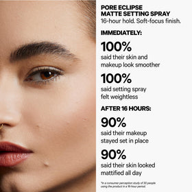 Milk Makeup close-up nozzle delivering even fine mist for long wear