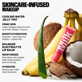 Milk Makeup Jelly Tint texture swipe showing buildable pigment and lightweight feel
