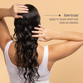 milk_shake applied to wet hair demonstrating improved curl formation and reduced frizz