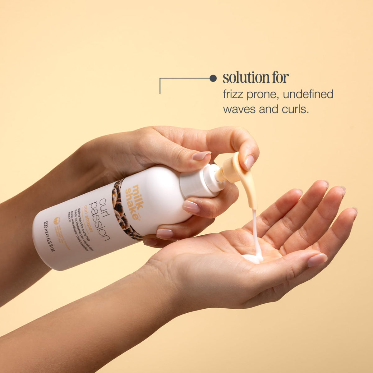 milk_shake bottle in hand to show 6.8 fl oz size for accurate scale