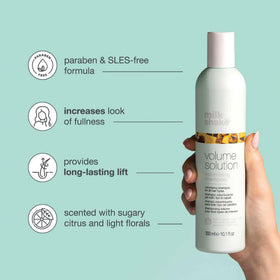 milk_shake pump and label close-up highlighting gentle, color-safe formula