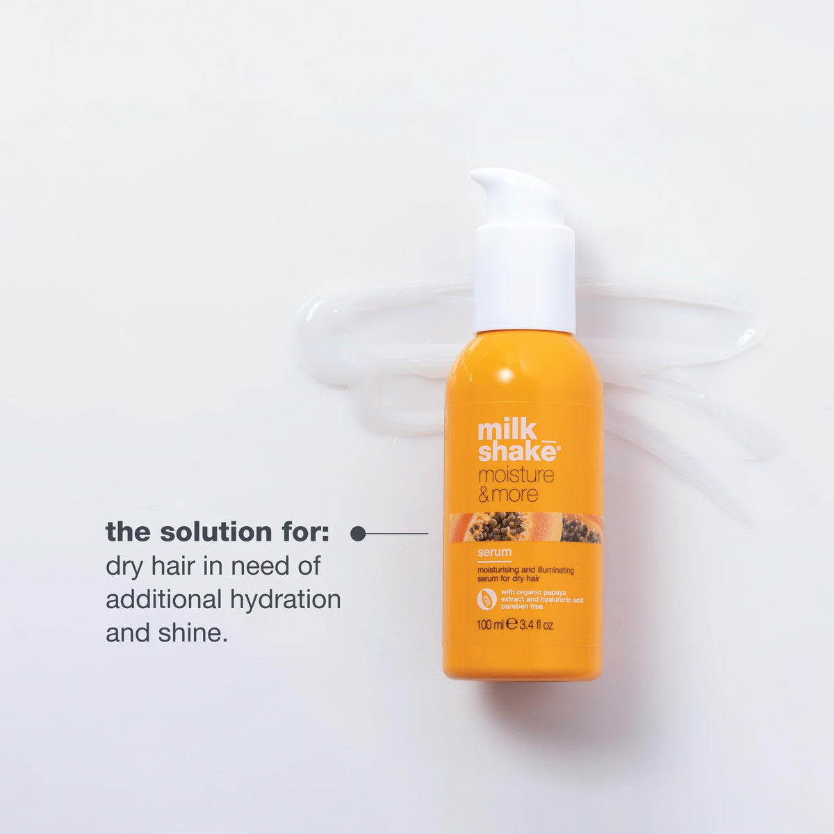 milk_shake being applied to damp hair to show pre-styling moisture and detangling benefit