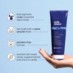 milk_shake creamy conditioner texture on hand for easy application