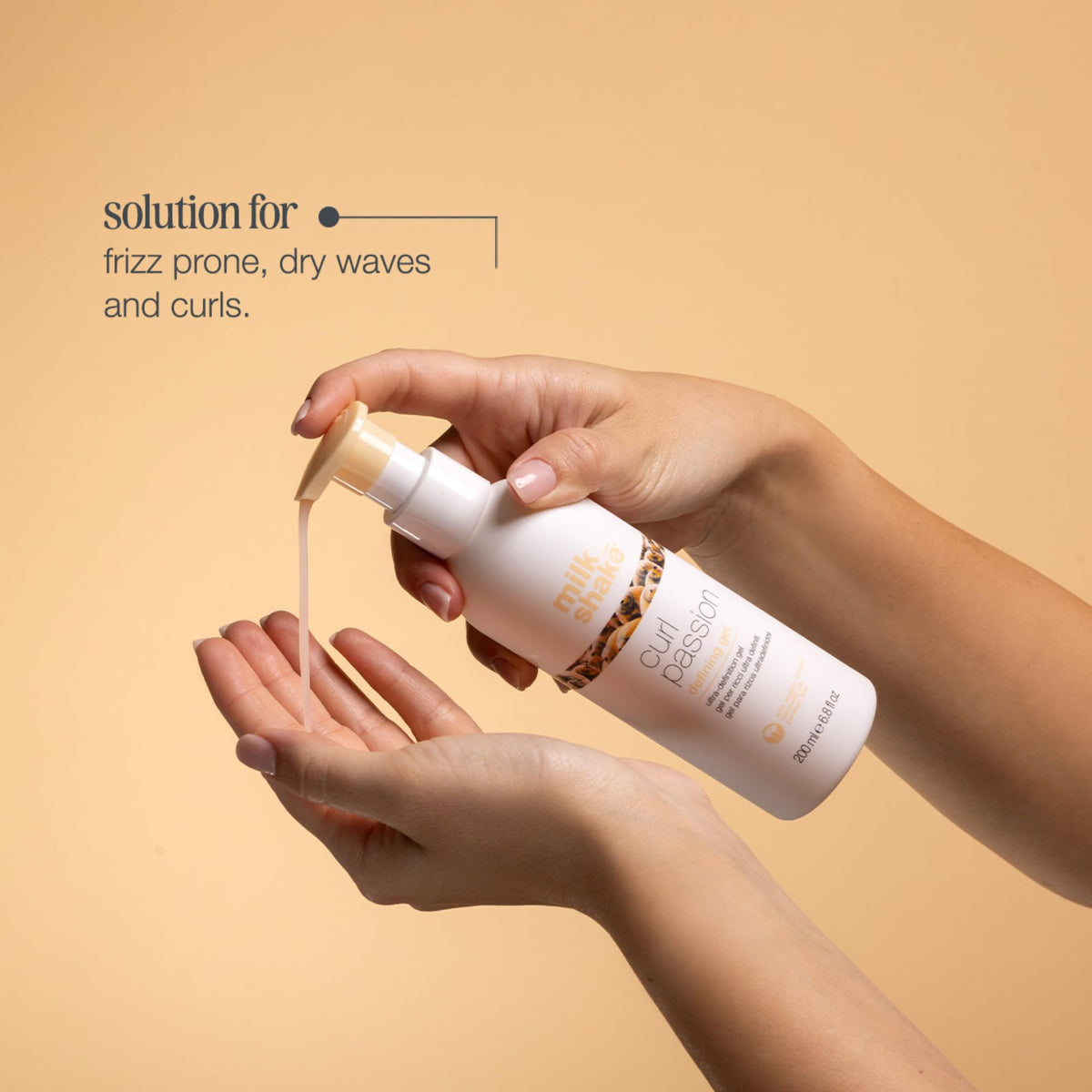 milk_shake applied to damp hair while diffuser dries for defined bounce and reduced frizz
