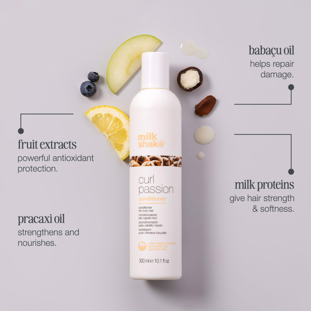 milk_shake Curl Passion creamy conditioner texture close-up demonstrating moisturizing consistency
