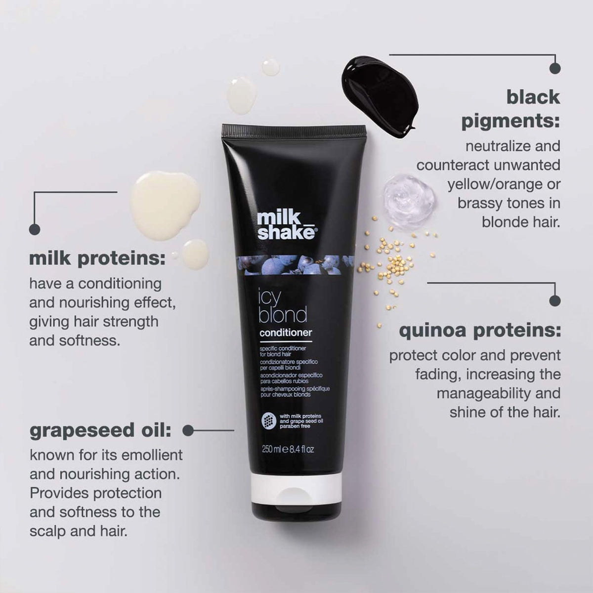 milk_shake applying conditioner in shower improves manageability