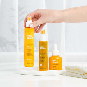 milk_shake on bathroom shelf in lifestyle setting showing daily-use accessibility and style