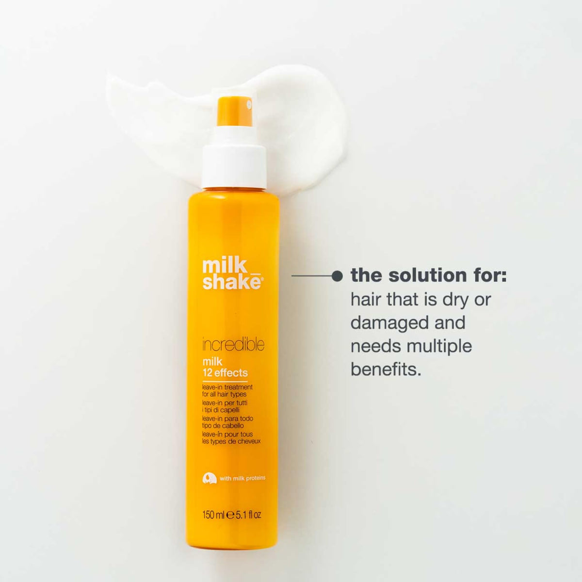 milk_shake 150ml bottle next to a ruler for clear size and volume reference