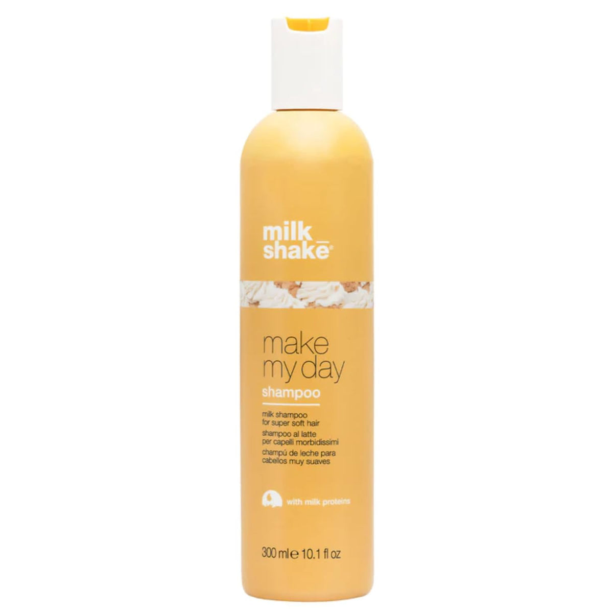 milk_shake Make My Day Shampoo front bottle view showing label and size, promotes gentle color care