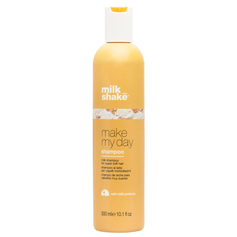 milk_shake Make My Day Shampoo front bottle view showing label and size, promotes gentle color care