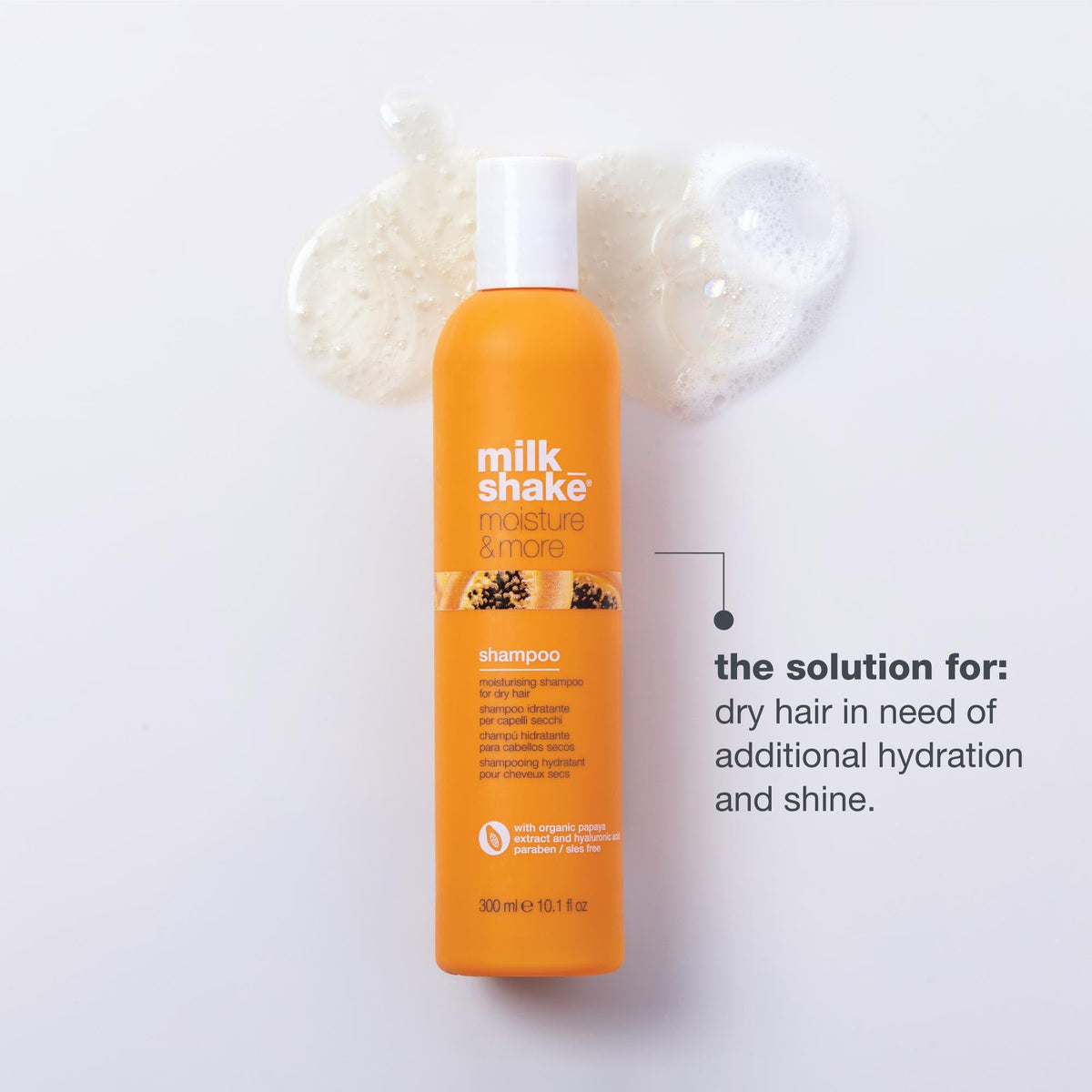 milk_shake creamy lather on hand illustrating easy application and hydration