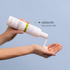 milk_shake applied to towel-dried hair demonstrating improved manageability
