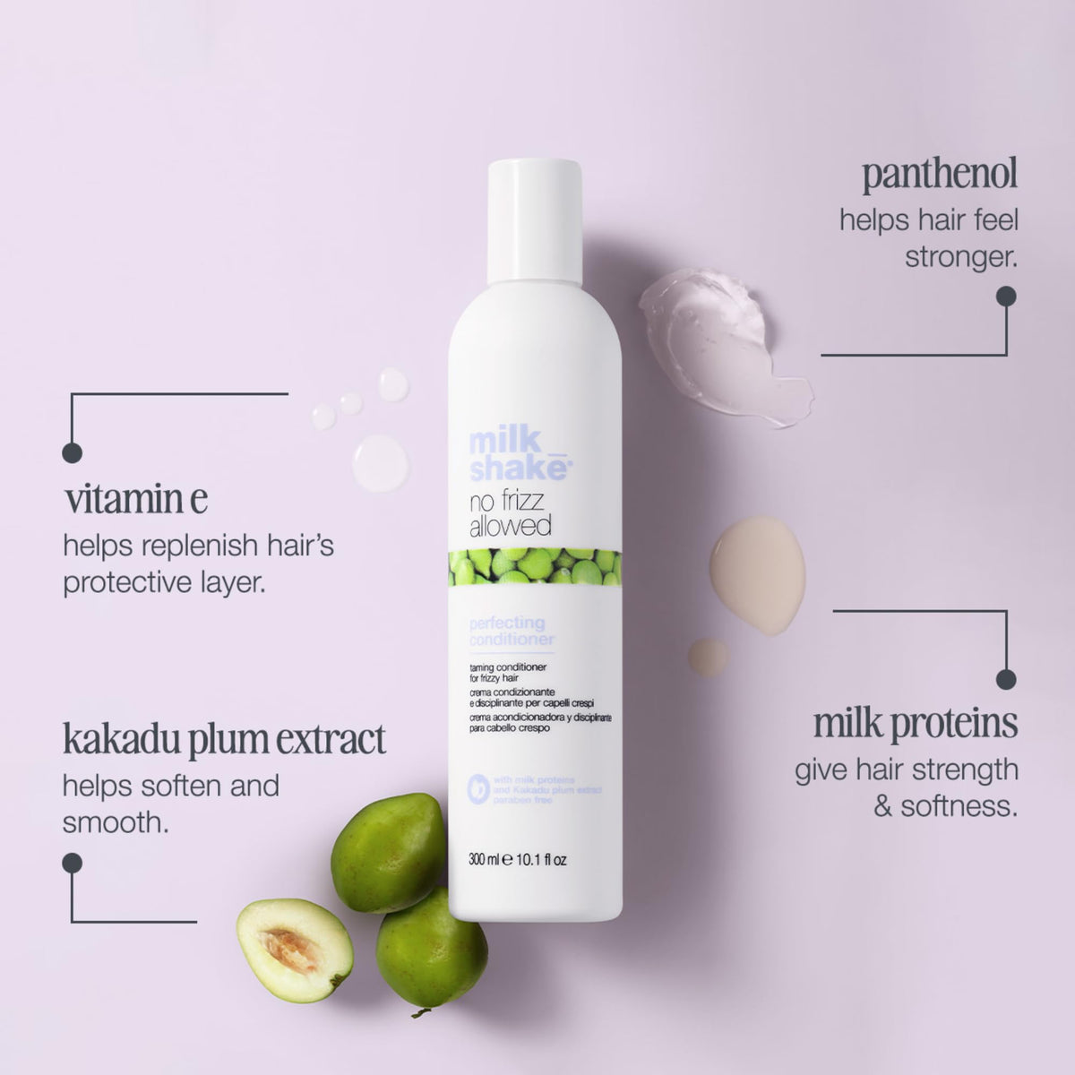 milk_shake creamy conditioner close-up showing rich formula for detangling