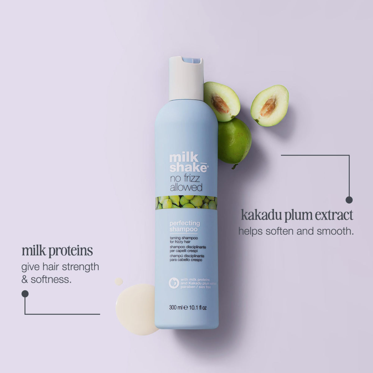 milk_shake creamy shampoo texture illustrating gentle cleanse