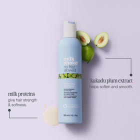 milk_shake creamy shampoo texture illustrating gentle cleanse
