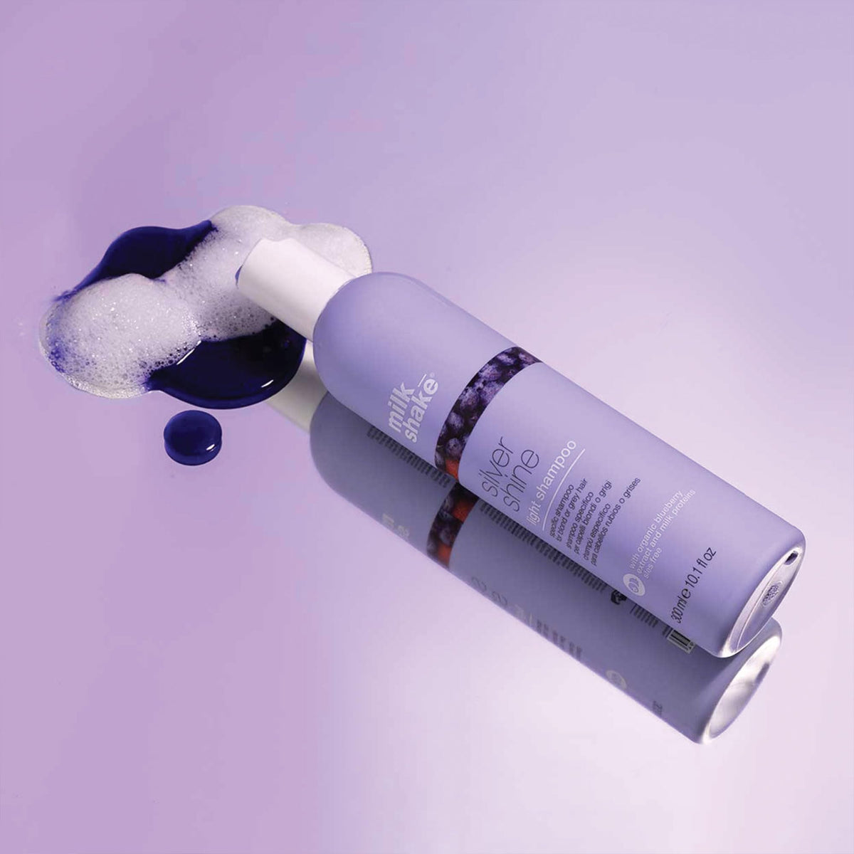 milk_shake applied on wet hair showing neutralized yellow and improved sheen