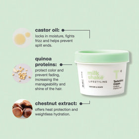 milk_shake close-up of label and ingredients, communicates protein and quinoa benefits