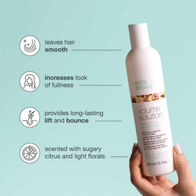 milk_shake conditioner creamy texture close-up demonstrating lightweight conditioning