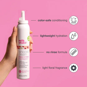 milk_shake creamy foam texture dispensed to show lightweight moisture