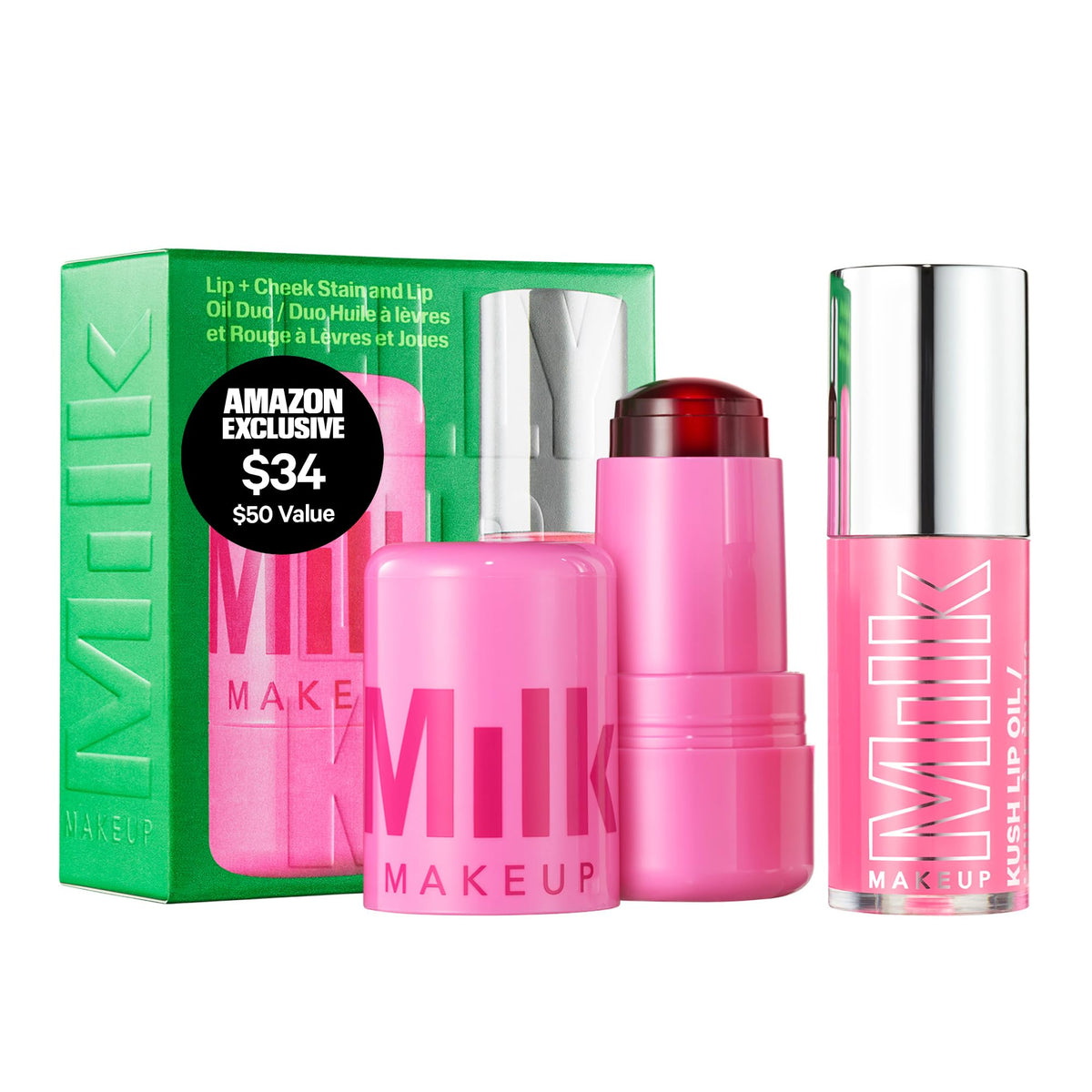 Milk Makeup Burst front packaging showing duo and benefit visible color