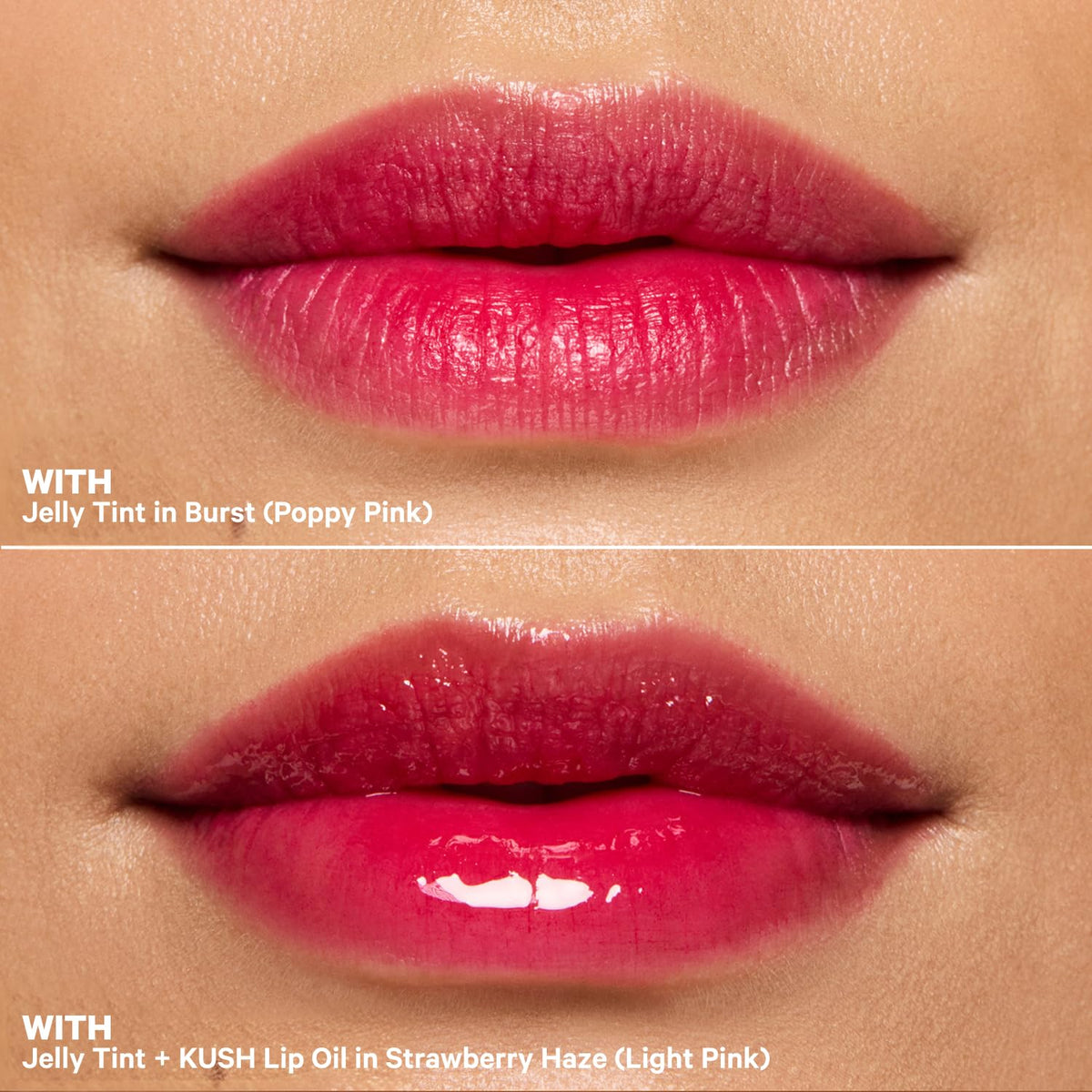 Milk Makeup duo size comparison showing portable full-size convenience