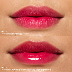 Milk Makeup duo size comparison showing portable full-size convenience