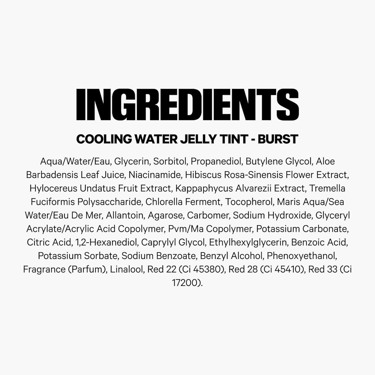 Milk Makeup label ingredients closeup showing clean vegan formulation