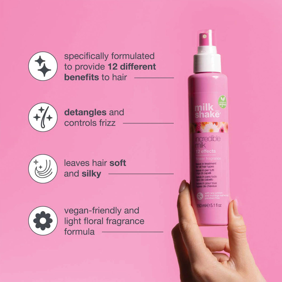milk_shake spray nozzle detail, showing even application and convenient use