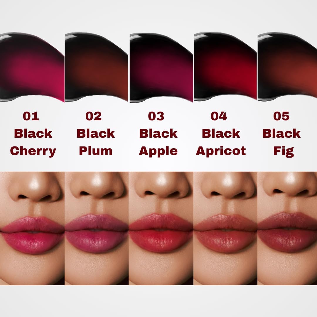MILKTOUCH lips before and after peel showing long-lasting color result