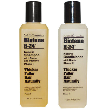 Mill Creek front packaging showing both Biotene H-24 bottles for easy selection and routine