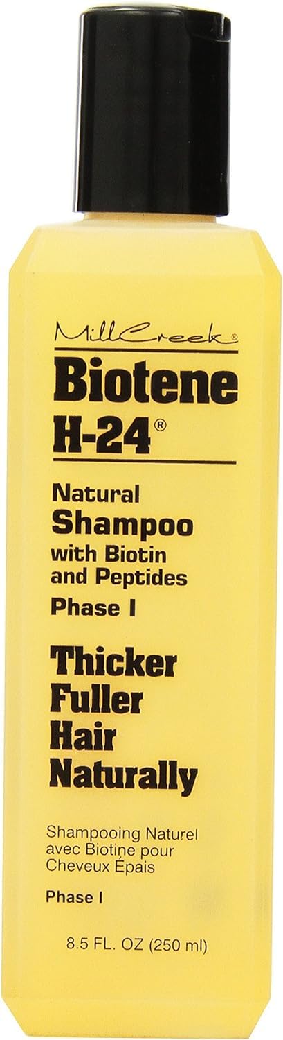 Mill Creek Biotene H-24 bottles in bathroom setting showing size and everyday use